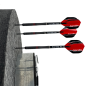 Preview: Schallschutz für Steeldartboards von Karella mit Darts