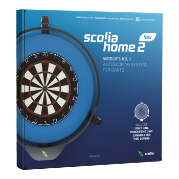 Scolia Home 2 FLEX - Electronic Score System mit Beleuchtungsring Verpackung