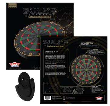 Preview: Bull's NL Advantage Black Edition Dartboard Verpackung