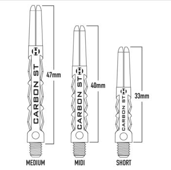 Harrows Supergrip Carbon Shaft unterschiedliche Längen