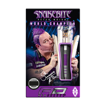 Red Dragon Peter Wright PL15 Medusa Steeldarts Verpackung
