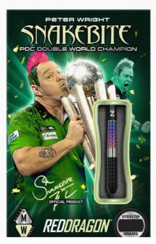 Red Dragon Peter Wright Corra Steeldarts Verpackung