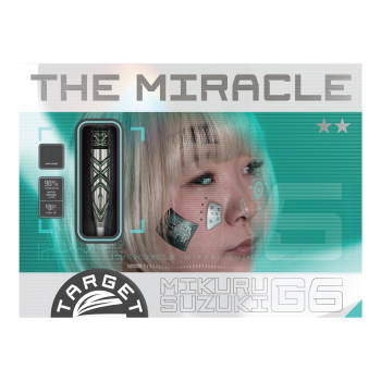 Target Japan Mikuru Suzuki The Miracle GEN6 Steeldarts Verpackung