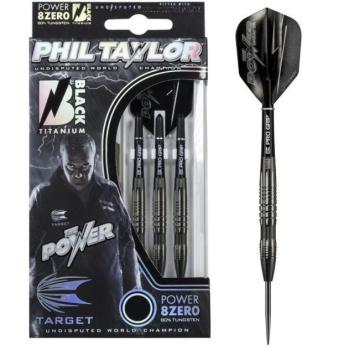 Target Phil Taylor Power 8Zero Black Titanium Steeldarts Details