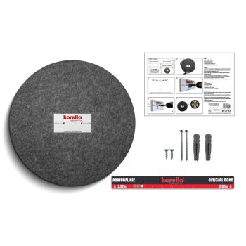 Schallschutz für Steeldartboards von Karella Montage