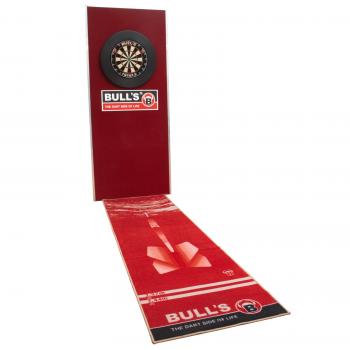 BULL'S Carpet-Mat "180" red mit Rückwand