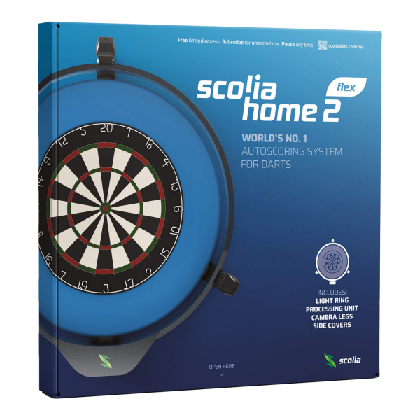Scolia Home 2 FLEX - Electronic Score System mit Beleuchtungsring Verpackung
