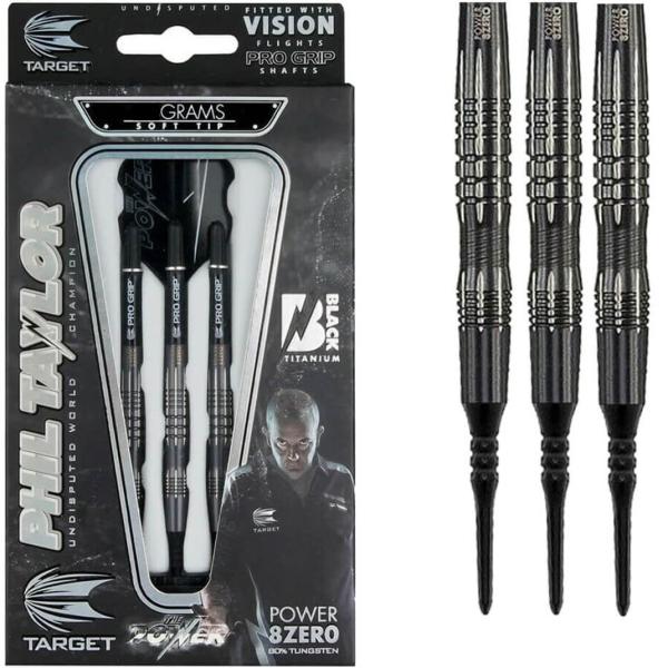 Target Phil Taylor Power 8Zero Black Titanium Datails