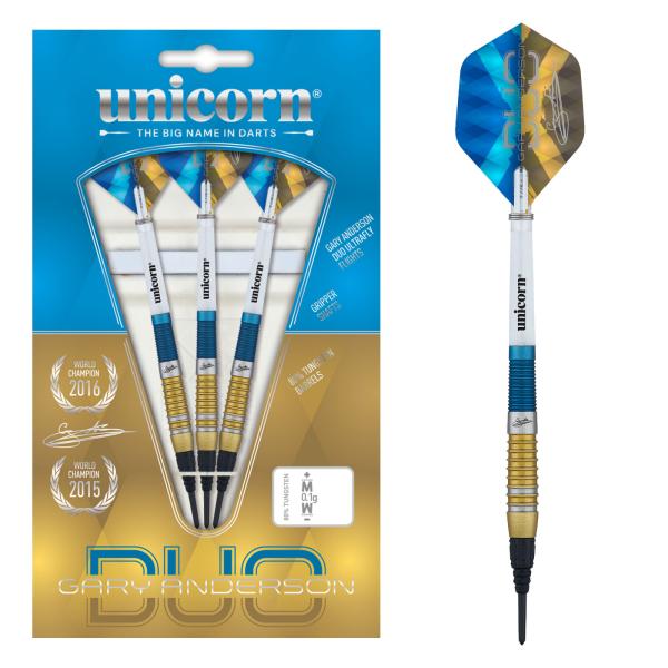Unicorn Gary Anderson Duo Softdarts Details