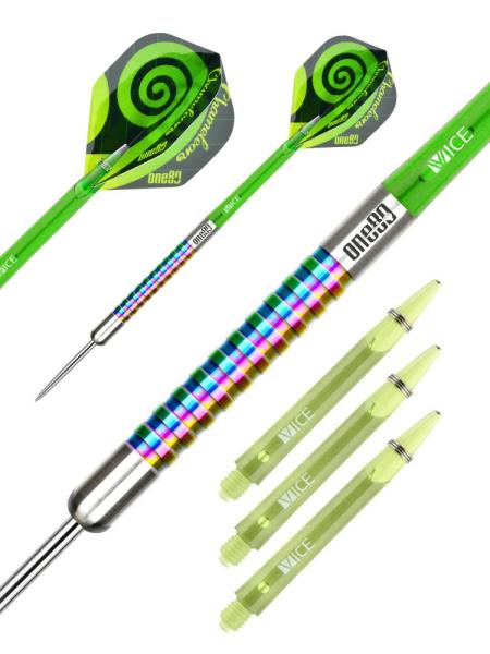 ONE80 Chameleon Coral Steeldarts Barrel Details
