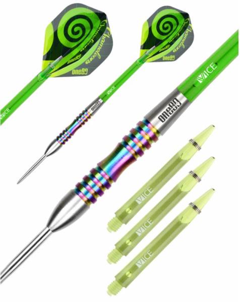 ONE80 Chameleon Coral Steeldarts Barrel Details
