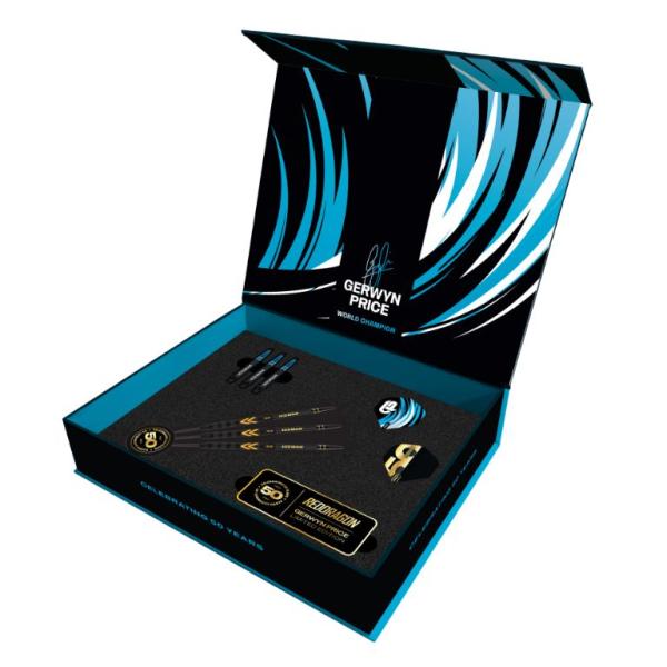 Red Dragon Gerwyn Price 50 Years Player Limited Edition Steeldarts Verpackung