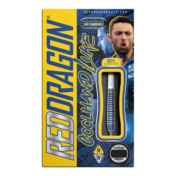 Red Dragon Luke Humphries TX3 Cool Blue SE Steeldarts Verpackung