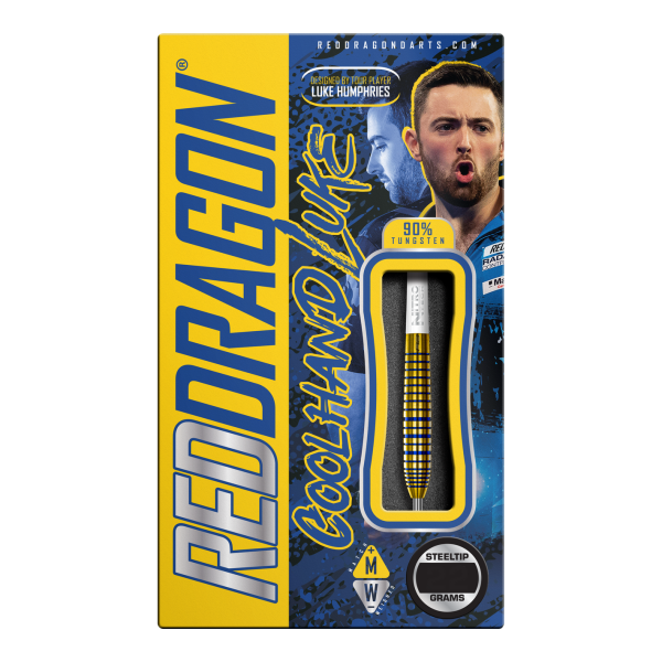 Red Dragon Luke Humphries TX3 Gold SE Steeldarts Verpackung