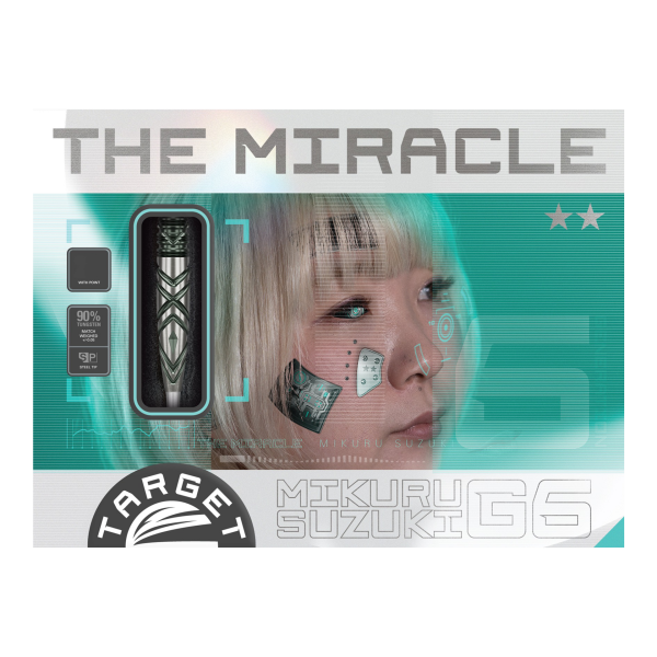 Target Japan Mikuru Suzuki The Miracle GEN6 Steeldarts Verpackung