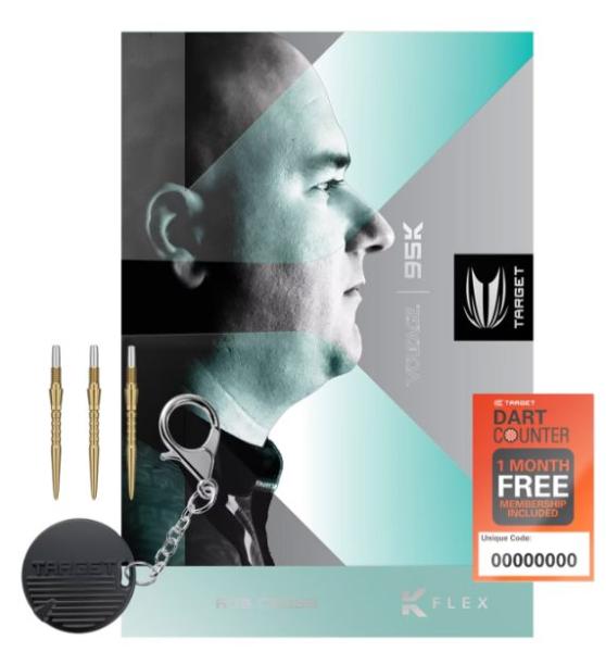 Target Target Rob Cross 95K Steeldarts Verpackung
