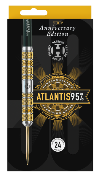 Harrows ANNIVERSARY Atlantis 95% Steeldarts Details