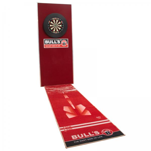 BULL'S Carpet-Mat "180" red mit Rückwand
