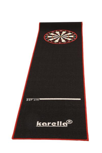 Dartmatte Karella Premium Velour ausgerollt